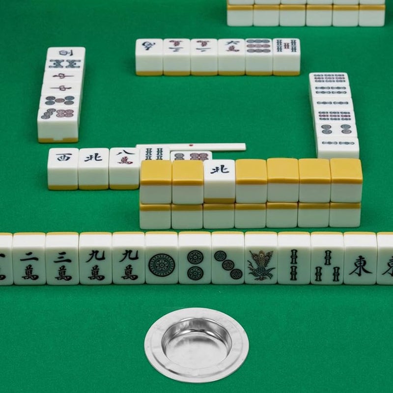 منفضة سجائر من الفولاذ المقاوم للصدأ لطاولة الماهجونغ - حامل رماد مدمج يوفر المساحة - Image 5